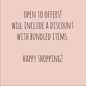 Always happy to bargain!